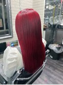 【派手髪】wine red【ブリーチなし】