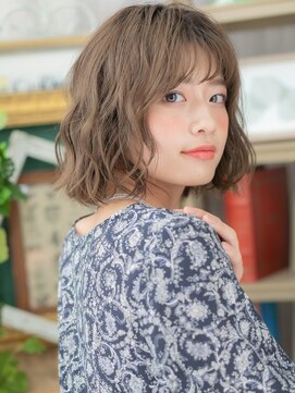 カバーヘアアンドスパ ブリス 浦和西口店(COVER HAIR & SPA bliss) ゆるふわくびれボブ前下がり小顔ソバージュc5浦和20代30代40代!