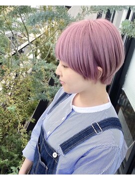 ベチカ(vetica) 20代30代40代ラベンダーピンク×マッシュショート