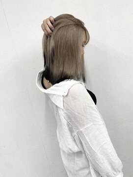 フュー 新小岩(few.) 黒髪/グレーベージュ/レイヤーロング/前髪パーマ[新小岩駅]