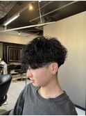 波巻きスパイラルパーマ　プードルパーマ　メンズパーマ