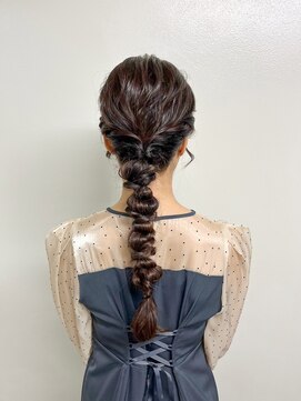バブルス 春日部店(BUBBLES) 編み下ろしヘアセット