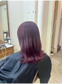 ピンクバイオレットイエベ黒髪卒業北千住