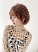 韓国ボブ　タンバルモリ　ことりベージュ　ブリーチなし