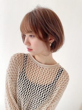 ハピネス 梅田茶屋町店(HAPPINESS) 韓国ボブ　タンバルモリ　ことりベージュ　ブリーチなし