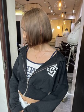 サロンドミルク 溝の口店(salon de MiLK) 20代30代40代/ボブ/ミニボブ/ベージュカラー［溝の口］