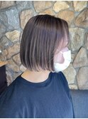 カール/セミディ/シアーカラー/姫カット/ボブグレージュ