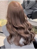 前髪/アンブレラカラー/こなれミディ/イメチェン/ウェーブパーマ