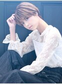 ハイライトマッシュショートナチュラルボブ30代40代50代
