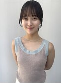 結んだ時にも可愛く＊顔まわりのカットはお任せください！　水谷
