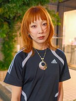 ノル 栄矢場町(nol)&nbsp;レイヤーカット×オレンジカラー