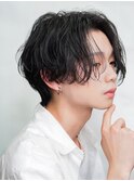 韓国メンズヘア/カルマパーマ/ニュアンスパーマ*渋谷/MEN'S/眉毛