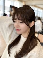 アマトウキョウスマートサロン(AMA TOKYO×Smart Salon)&nbsp;くびれレイヤー/顔まわりカット/くびれ巻き/レイヤーカット