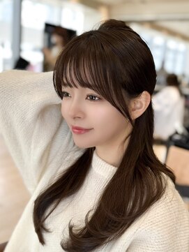 アマトウキョウスマートサロン(AMA TOKYO×Smart Salon) くびれレイヤー/顔まわりカット/くびれ巻き/レイヤーカット