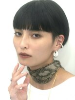 エミュ 表参道 青山(emu)&nbsp;【emu井上信洋】モードな黒髪マッシュベリーショート【エミュ】