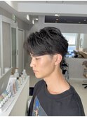 センターパート/ニュアンスパーマ/フェザーパーマ/メンズカット