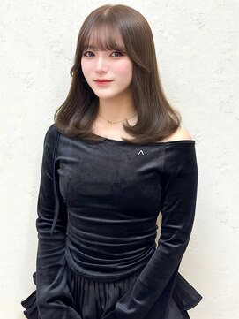 セルカ 新宿(CERCA) 新宿韓国ヘア/バブみミディアム/ベージュカラー/トレンドカラー