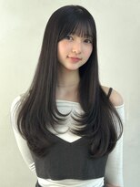 ザックラフィネ(ZACC raffine)&nbsp;大人ガーリー/ダークアッシュ/小顔/似合わせカット/黒髪