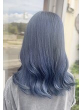 ヘアデザイン シュシュ(HAIRDESIGN Chou Chou produce by ORANGE) ブルー ブラック