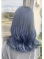 ヘアデザイン シュシュ(HAIRDESIGN Chou Chou produce by ORANGE) ブルー ブラック