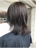 大人ガーリー/ダークアッシュ/似合わせカット/ミディアムレイヤ