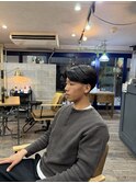 骨格矯正爽やかメンズショートカット/刈り上げ/マイクロバブル