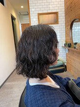 カットスキィ(cutskiii)&nbsp;クセ毛活かし×長めボブ
