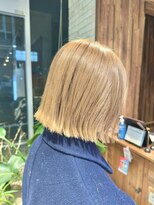 アデプト 金町店(adept)&nbsp;【adept金町店　石崎Style】ボブ×ミルクティーベージュ