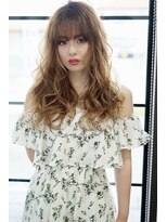 ファムエリア(FEMME AREA)&nbsp;うざバング　小悪魔感　ふわふわロング