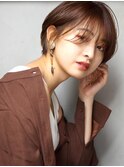柔らかさのあるナチュラルショートデザイン