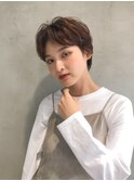 【ROJITHA】オレンジベージュ×センターパート
