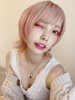 リアイス(Re:ICE) ミニウルフ/くすみブルー/流れるレイヤー/インナーハイライト