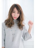 ウルフマッシュリバースカールホワイティアッシュワイドバング