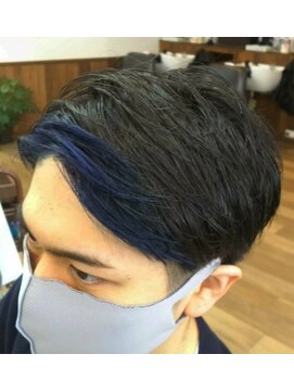 ヘアーサロン プアメリア(Puamelia) メンズカットフェースフレーミングポイントカラーツーブロック