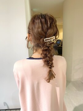 ニコフクオカヘアーメイク(NIKO Fukuoka Hair Make) 【NIKO】編み下ろしセット　ミディアムアレンジ　天神大名