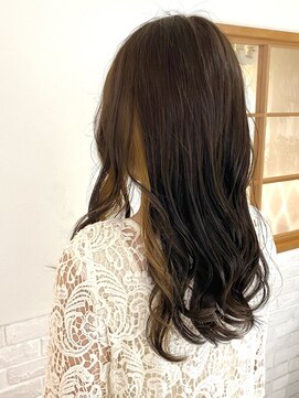 リリィ ヘアデザイン(LiLy hair design) Lilyロング/インナーカラーキャラメルブラウン
