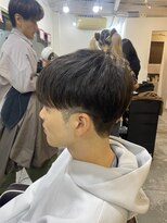 ソイクフ(SOY KUFU)&nbsp;MEN’S HAIR マッシュパーマアッシュブラックカルマパーマ