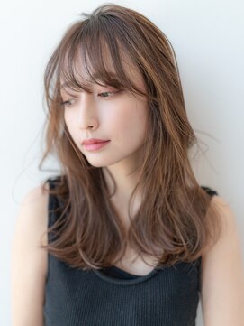 イオ 本厚木(io) 大人かわいいくびれレイヤーワイドバング似合わせイメチェン