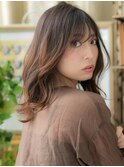 透け感センターパート外国人風大人ハイライトh3志木20代30代40代