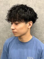 エルマーク 天王寺(L-MARK)&nbsp;マッシュスパイラルパーマツイストスパイラル波巻きメンズ