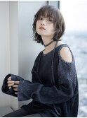 イメチェン/ホワイトブロンド/外ハネボブ/ワイドバング/郡山56