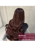 ダブルカラーで叶えるボルドーカラー