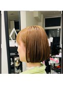 前髪ありナチュラルボブ