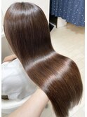 髪質改善で大人の艶髪へ【艶やかな暖色系カラーでしっとり美髪】