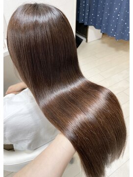 髪質改善専門店 アミーベルエクラ(AMI a BELLE Eclat) 髪質改善で大人の艶髪へ【艶やかな暖色系カラーでしっとり美髪】