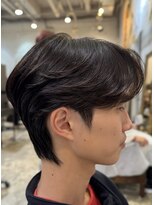 ノラキチジョウジ(NORA KICHIJOJI)&nbsp;メンズニュアンスパーマ韓国センターパートダウンパーマ学割