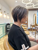 ロンド エメ 柏(Lond aimer) 柏ショートショートボブショートカットくびれ丸みボブハイライト