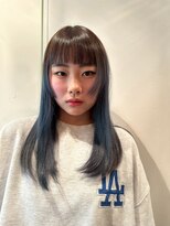 フォークロア 本店(Folk Lore)&nbsp;デザインカラー/ ステップカット/ ロングヘア