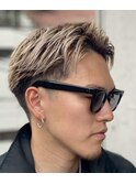 束感ショート　ハイトーン   スパイキーショート