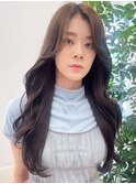 20代30代◎韓国風センター分けフェミニンロング×レイヤー